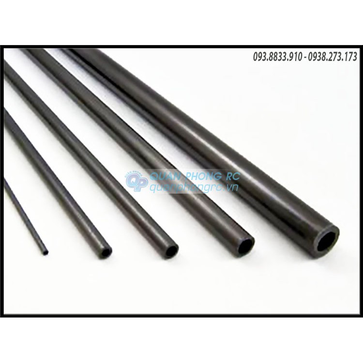 Ống Carbon fiber rỗng 10mm
