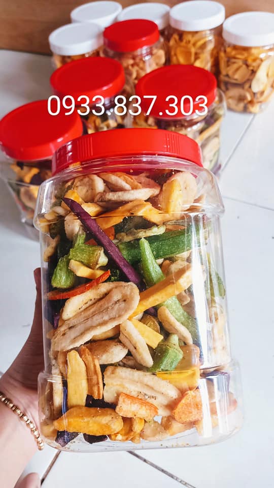 [HCM]500g trái cây sấy thập cẩm (hàng nguyên)