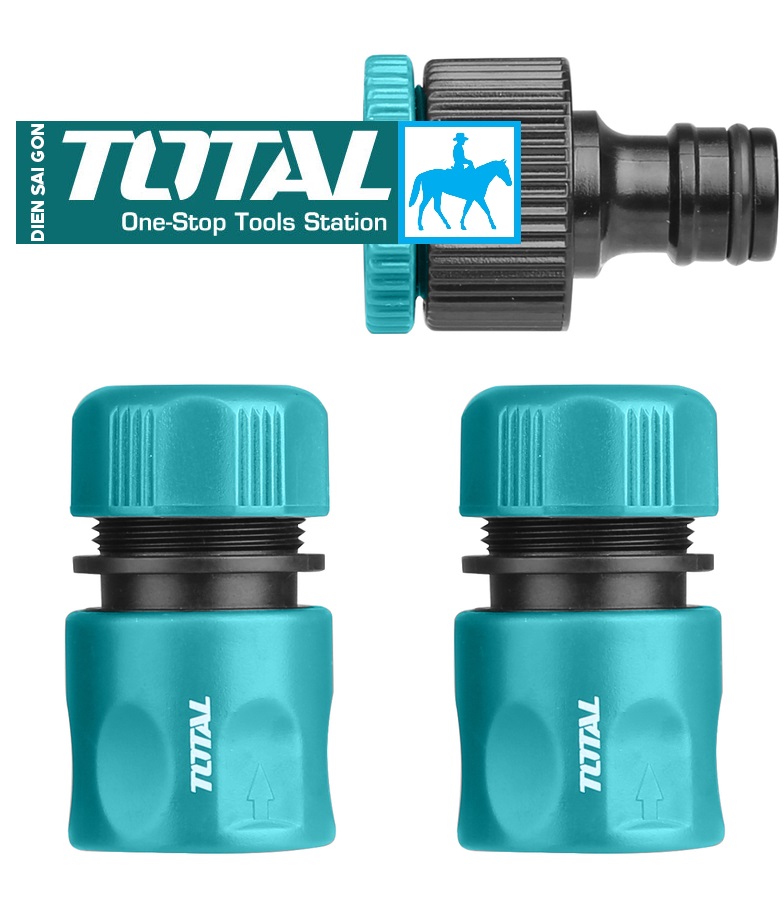 Bộ 5 khớp nối vòi xịt rữa xe tưới cây TOTAL THHCS05122 THHCS05122