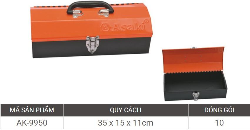 Hộp đựng đồ nghề Asaki AK-9950 C2-12" (Cam)