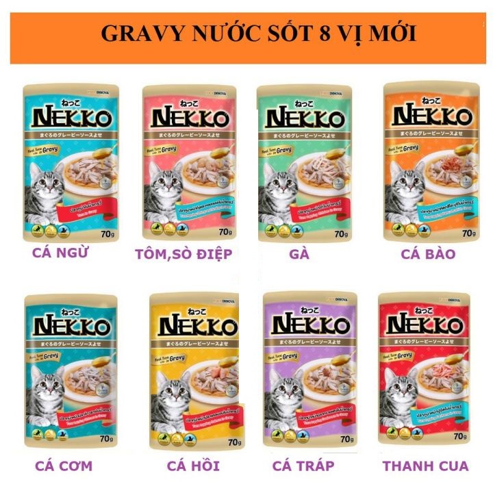 [ pate ] Pate Nekko Gravy 70g ( dạng sốt ) - thơm ngon cho mèo