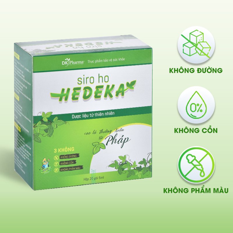 Siro ho Hedeka - Hộp 20 gói x 5ml