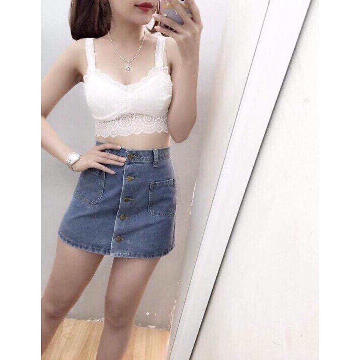 Áo bra ren Nhún mặc trong vest
