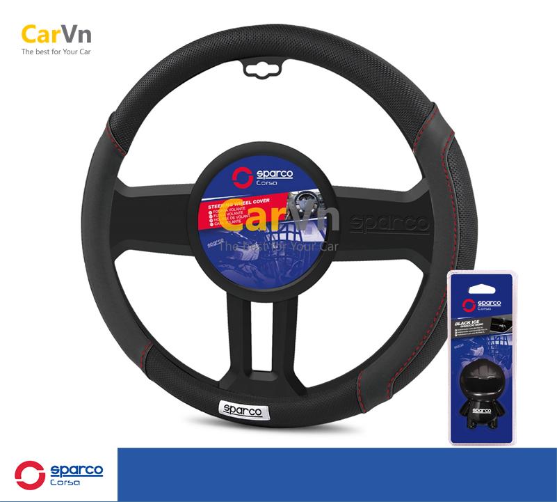 [HCM]Bọc vô lăng Sparco Corsa (SPC1113BK)