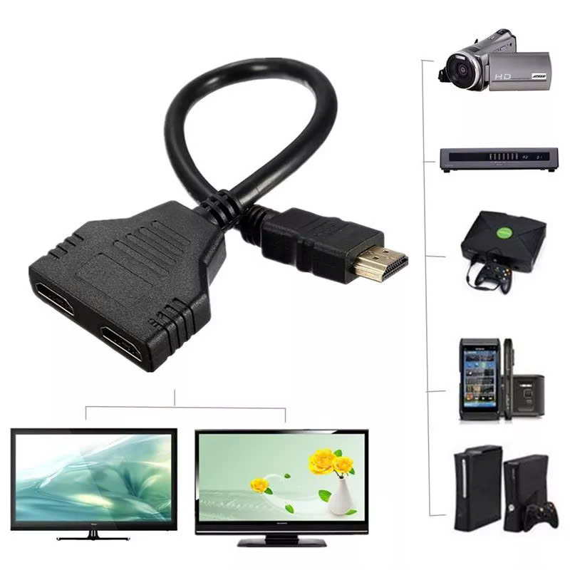 Dây chia tín hiệu HDMI 1 ra 2 giá rẻ