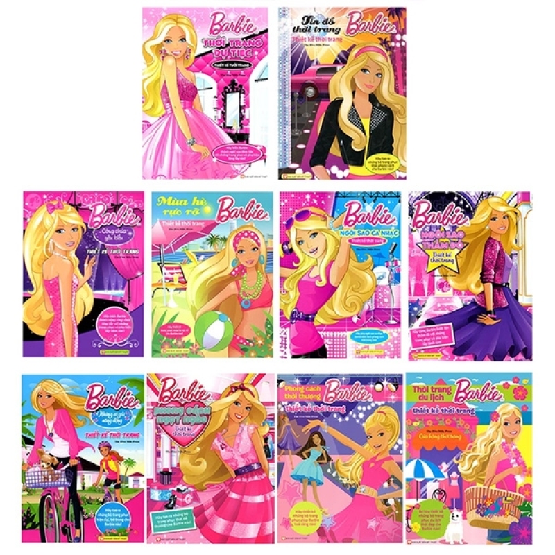 Fahasa - Bộ Sách Barbie Thiết Kế Thời Trang (Bộ 10 Cuốn)
