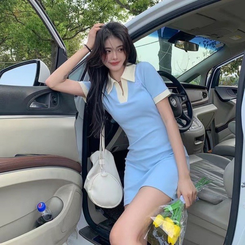 đầm polo nữ dáng xòe siêu hot T05