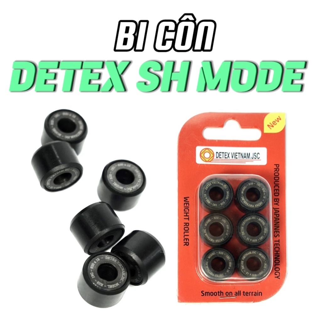 Bi côn/bi nồi xe máy Detex SH Mode (đen)