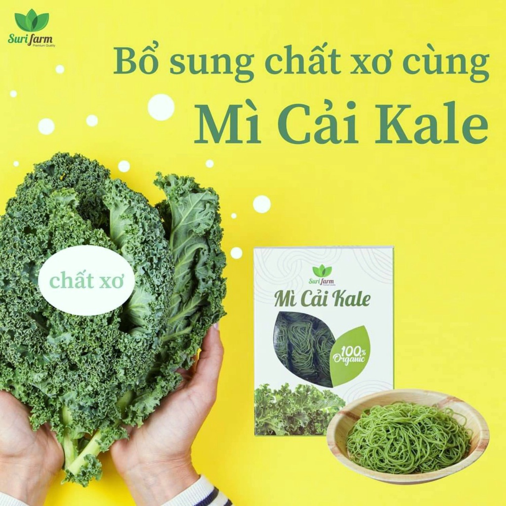 Mì cải Kale hữu cơ 100% organic ISITO Mì cải xoăn Healthy