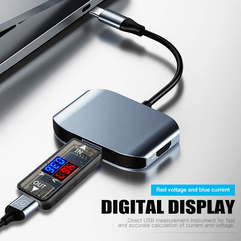 USB Voltage Current Meter Display Volt Ampere Safety Control , amperage charging current source meter when charging battery