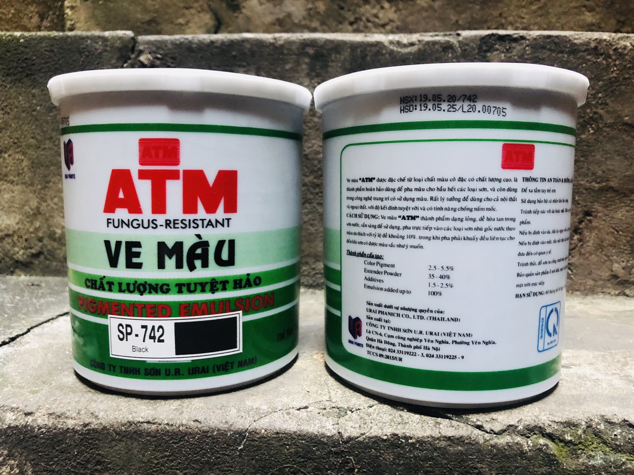 Ve đen ATM (1Lit) - sơn nhà và chậu cảnh