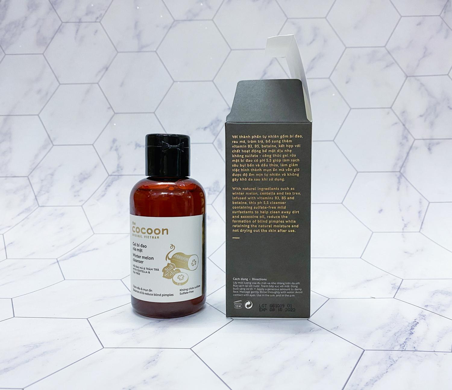 Gel rửa mặt bí đao Cocoon (Winter melon cleanser) 140ml