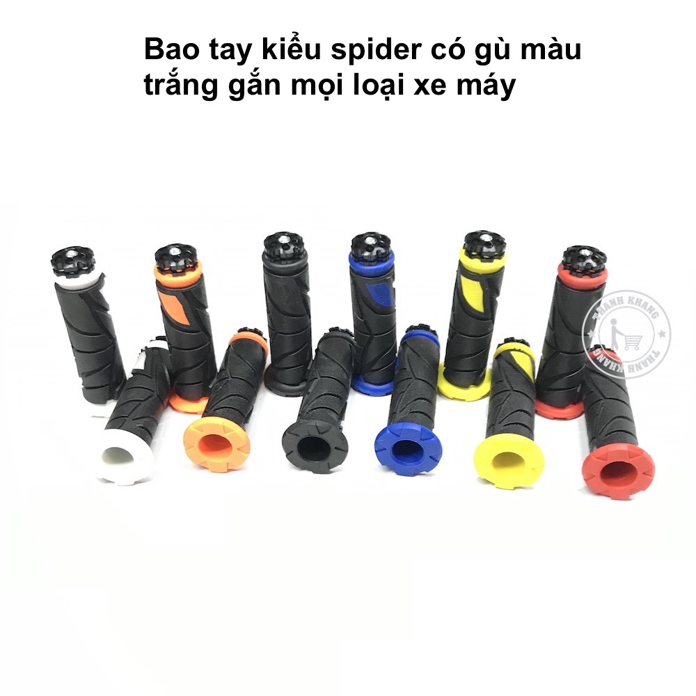 Bao tay xe máy SPIDER có gù màu đỏ