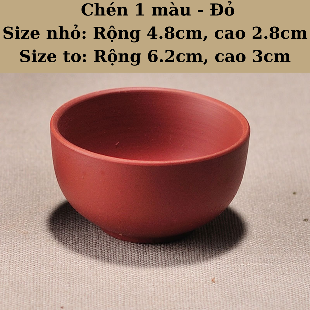 Chén trà gốm tử sa, chén uống trà phụ kiện trà đạo cao cấp không han gỉ