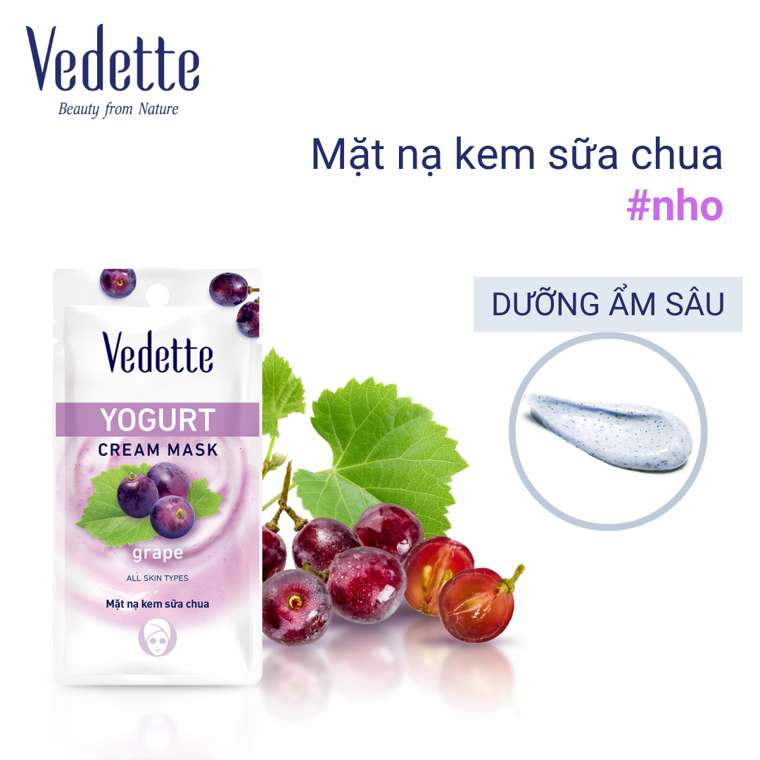 MẶT NẠ KEM SỮA CHUA VEDETTE NHO 10ML