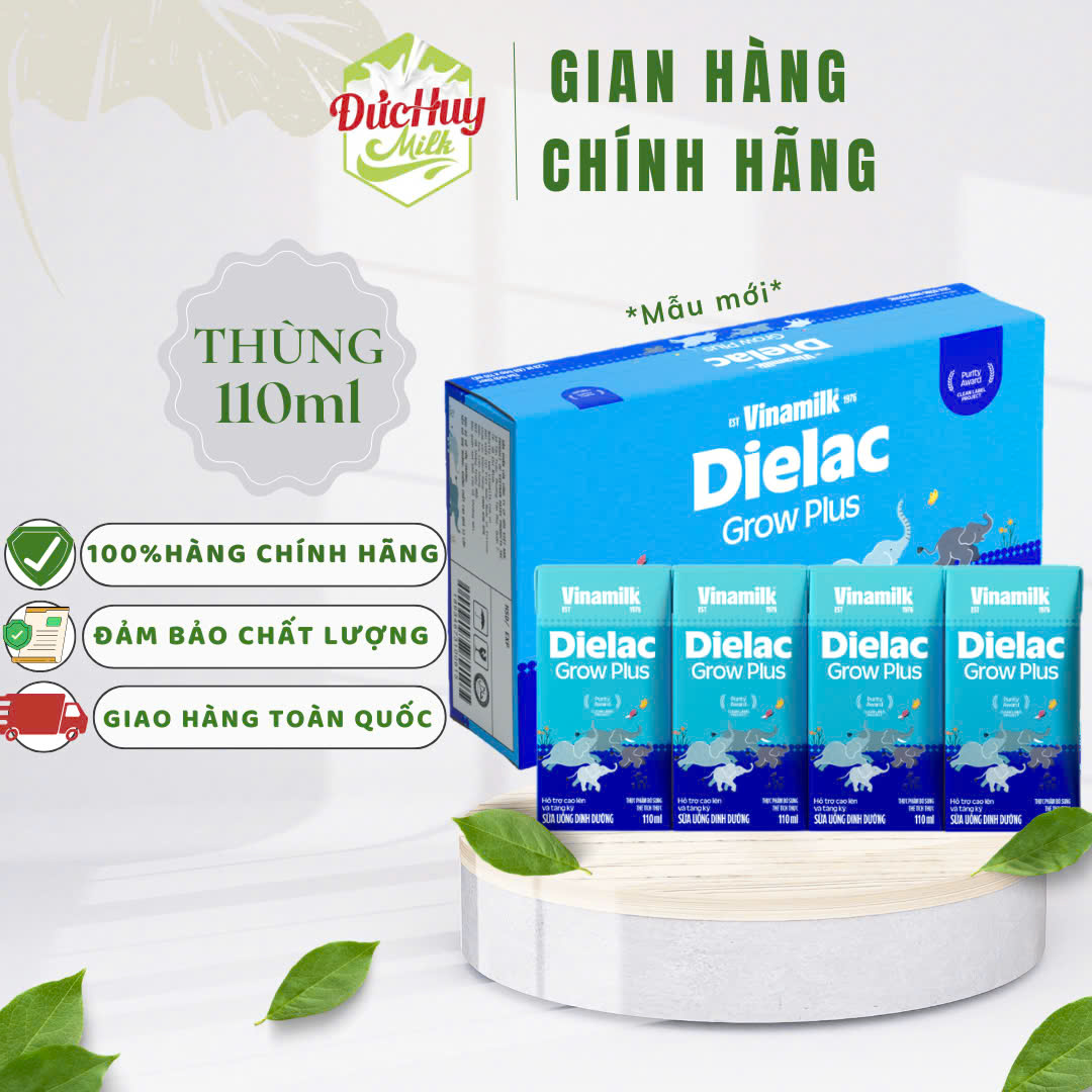 Box of 48 Boxes of Dielac Growplus Ready-To-Drink Powdered Milk 110Ml/180Ml