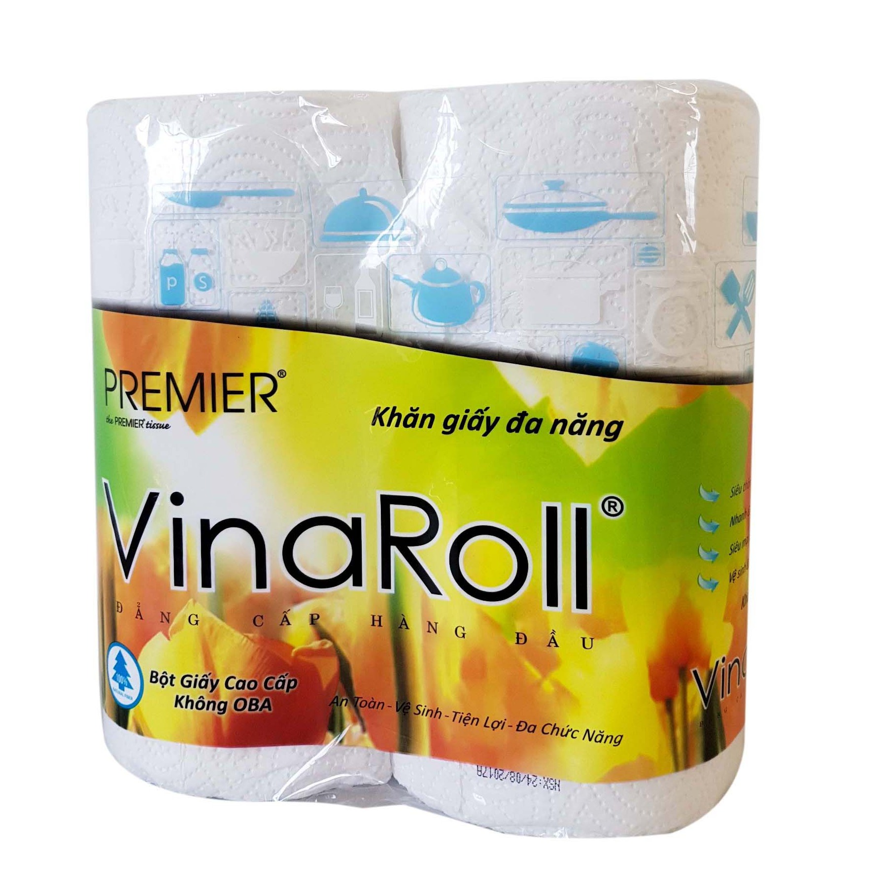 Khăn giấy bếp Vinaroll ( 2 cuộn/1 cặp