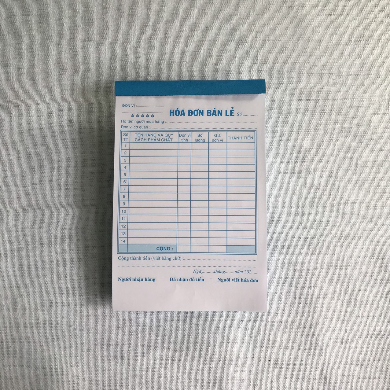 HOÁ ĐƠN 2 LIÊN A5 15x21 50 BỘ (H)