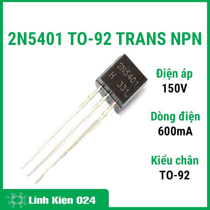 Transistor pnp 2n5401 to-92 0.6a