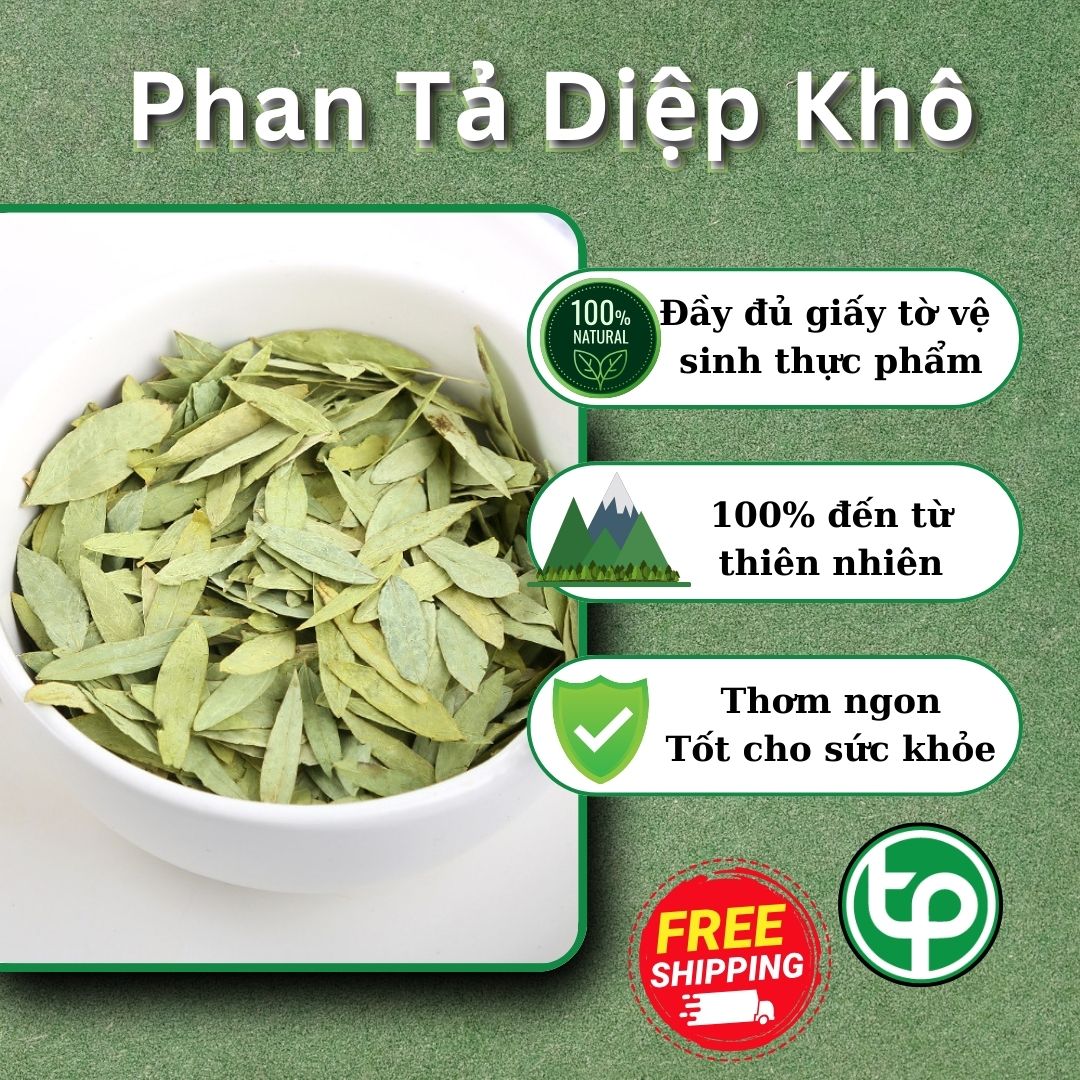 Phan tả diệp 1kg loại sấy khô - Hỗ trợ tốt cho hệ tiêu hóa - Hàng sạch xanh chất lượng cao - Thảo Dược Tấn Phát