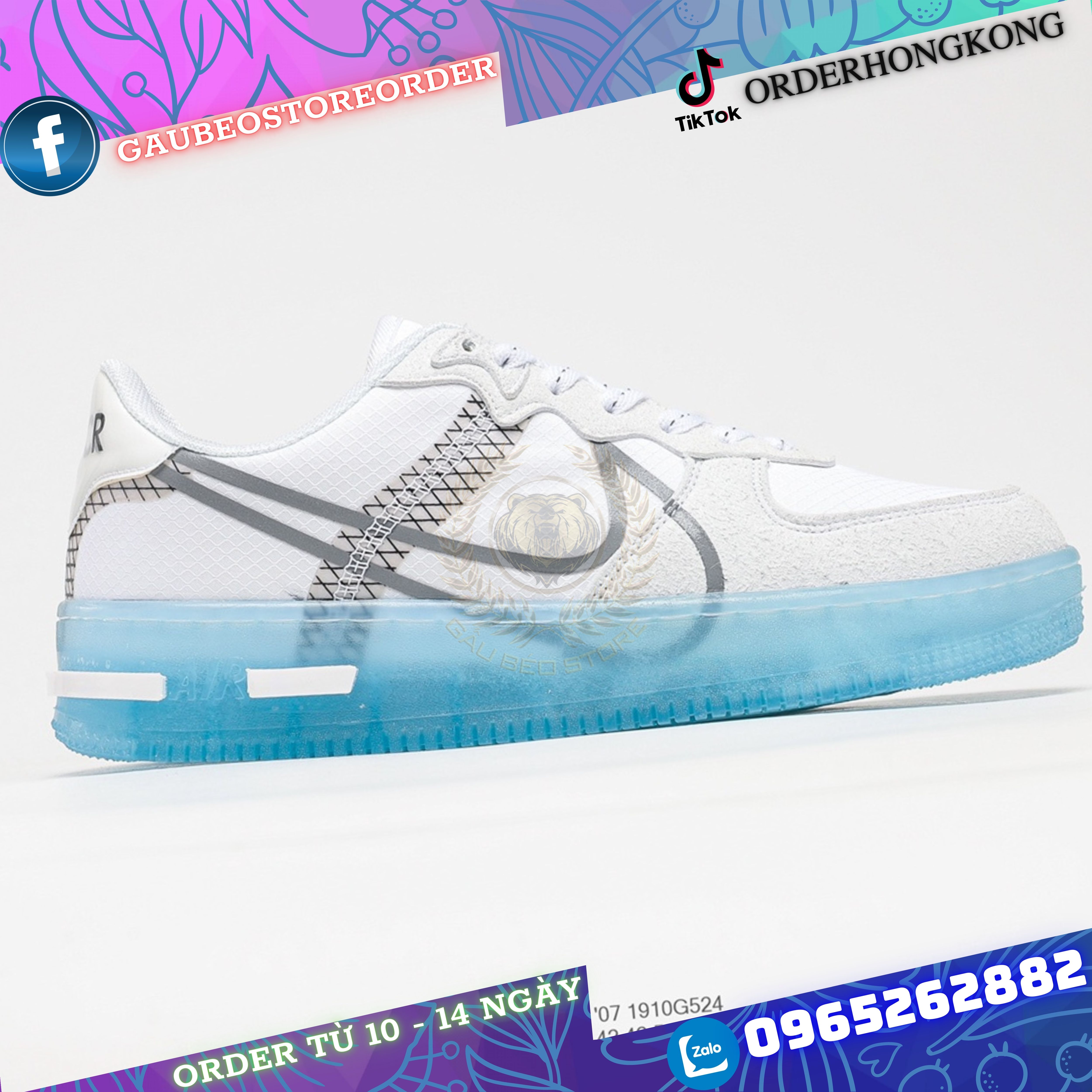 nike air force 1 react lv8 heren