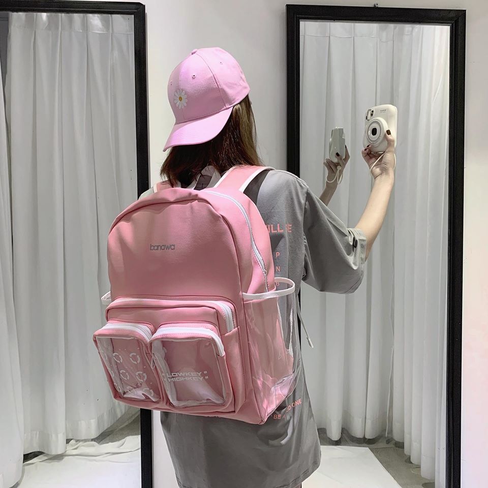 BALO BANAWA LOWKEY HIGHKEY BACKPACK UNISEX (ĐEN/HỒNG)