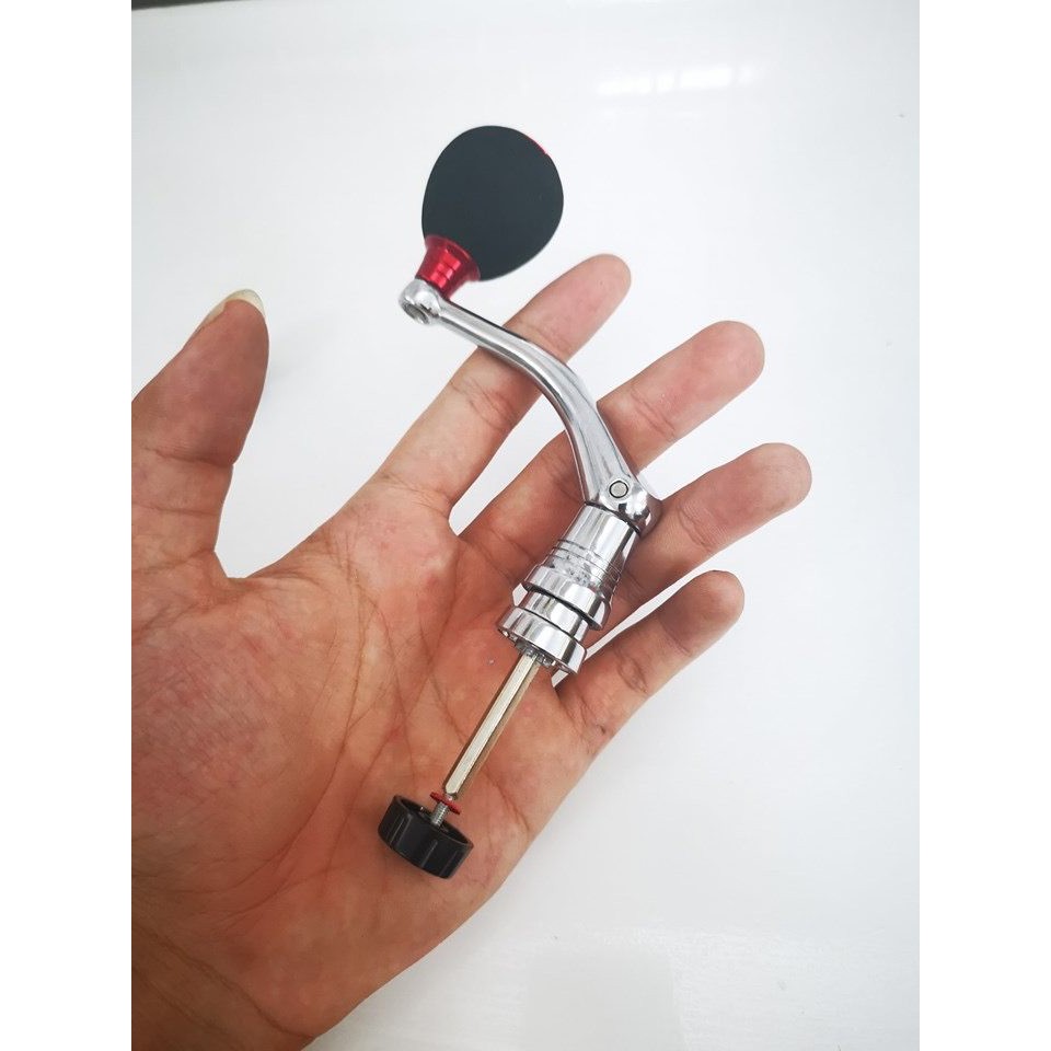 Tay Quay Máy Câu Kim Loại Deukio Núm Tròn Siêu Bền Đẹp - Chống Gỉ Sét ?? Cam Kết Hàng Chính Hãng ?? Tay Quay Máy Câu Cá