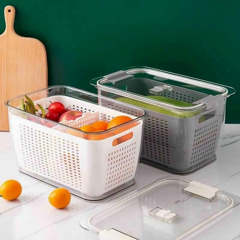 SET2 HỘP ĐỰNG THỰC PHẨM TỦ LẠNH ( hộp 1.7L + hộp 4.5)