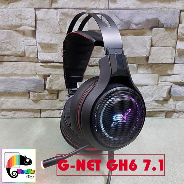 Bảng giá Tai nghe Gaming G-Net GH6 7.1 USB Led RGB I Head phone GNET GH6 âm thanh 7.1 RGB LED Phong Vũ