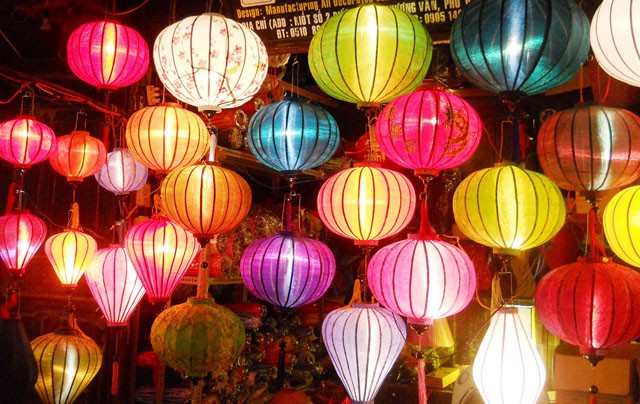 [HCM]Lồng đèn Hội An- kiểu tròn-30cm