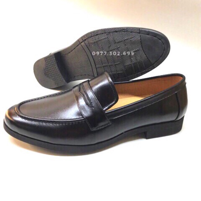 GIÀY LƯỜI NAM CÔNG SỞ ĐẾ CAO SU KHÂU CHẮC CHẮN