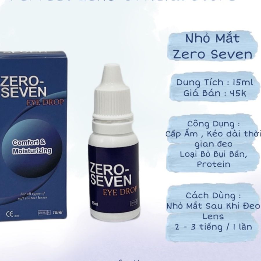 Nước nhỏ mắt đeo lens Hàn Quốc Zero Seven