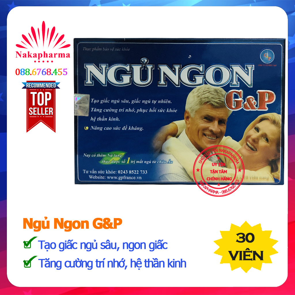 Ngủ Ngon G&P - Giúp dưỡng tâm an thần, tạo giấc ngủ sâu, giấc ngủ tự nhiên - Ngủ Ngon GP