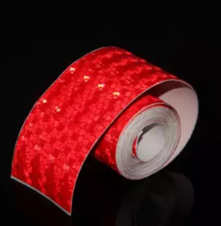 [HCM]Băng keo phản quang lưới kim cương 5x100cm (Đỏ)