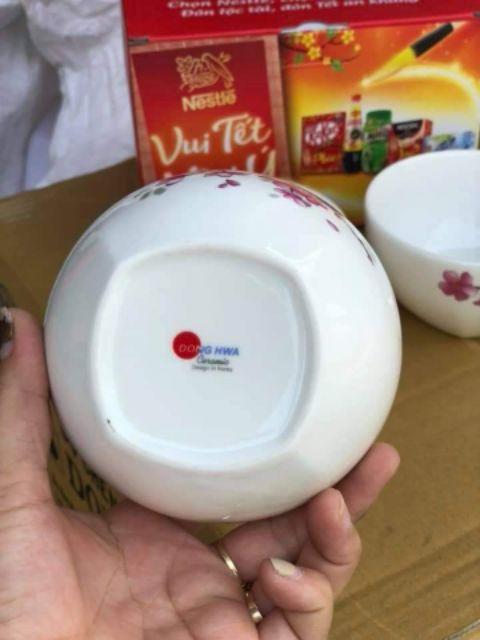 Sốc! Bộ 6 Chén sứ Donghwa cao cấp