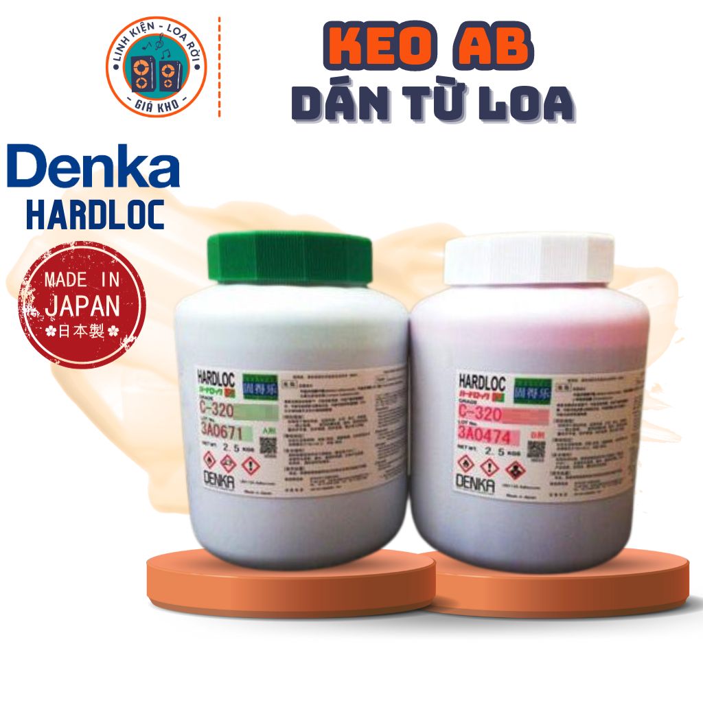 Keo AB Dán Từ Loa [Nam Châm Loa] - Hãng Denka HardLoc - Nhật