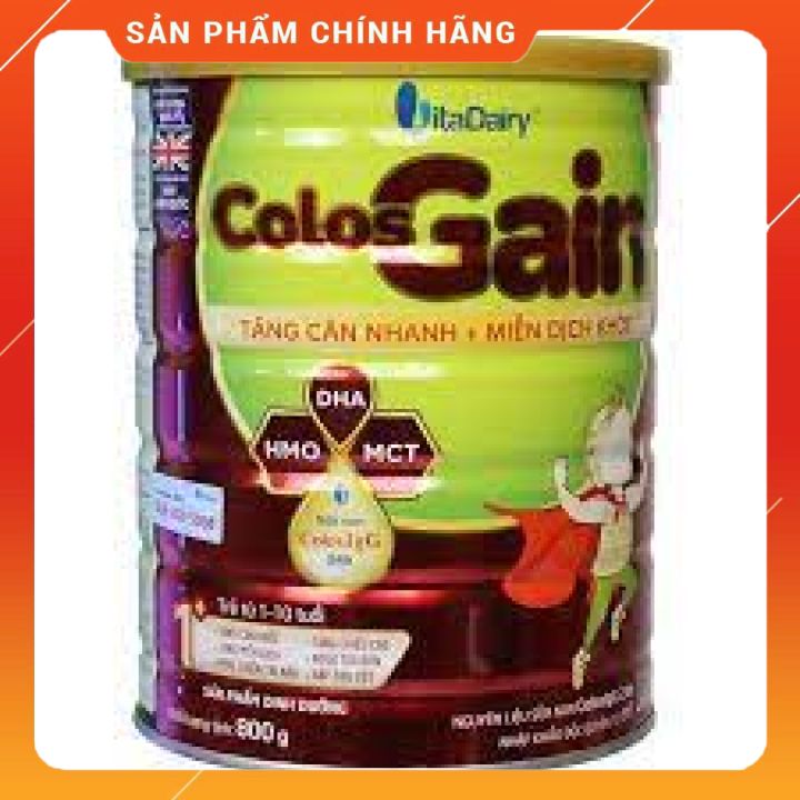 [ HOÀN TIỀN 10% ]Sữa bột Colos Gain 1+ Vitadairy 800g (Date Mới)