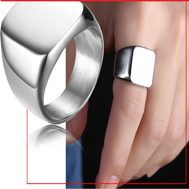 Nhẫn Nam Inox Cao Cấp Mặt Trơn Rẻ Đẹp