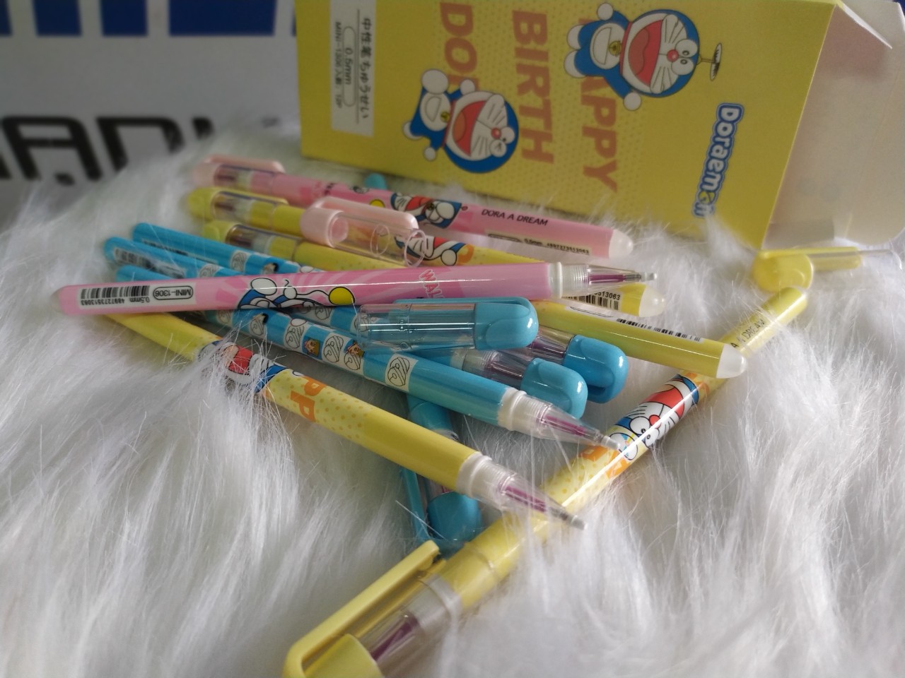 (HCM) Bút mực tím gel xoá được ( tẩy ) Mini-1306 CENVAVA-Doremon( 12 cây/ hộp, mực tím )