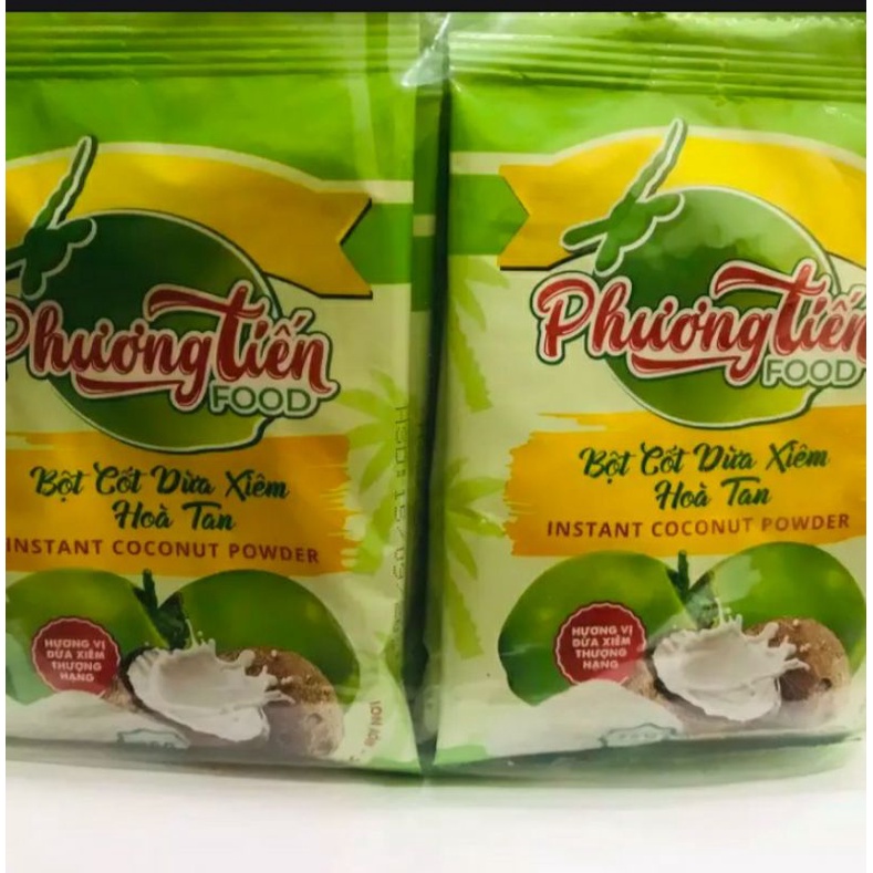 bột cốt dừa xiêm hòa tan phương tiến(gói50gram)