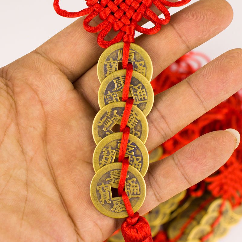 Dây xu ngũ đế tài lộc may mắn