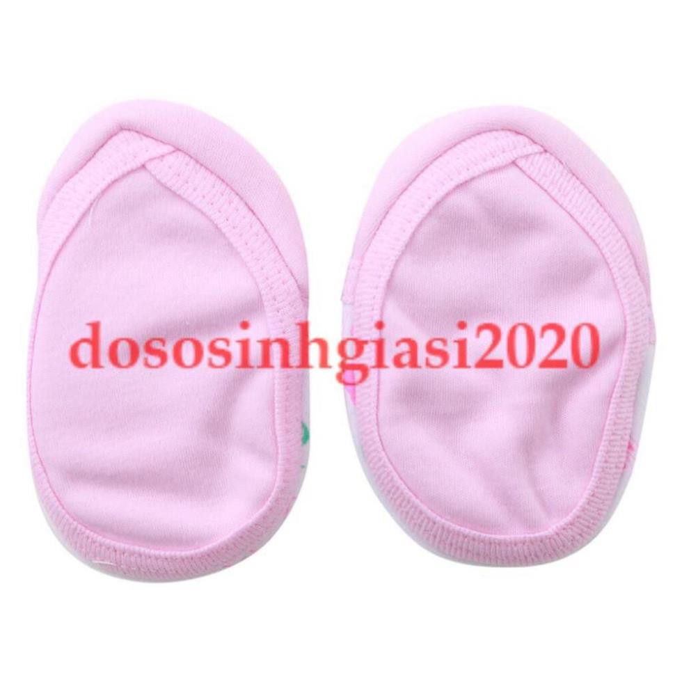 [HCM]SET 3 ĐÔI GIÀY VẢI MINTU CHO BÉ SƠ SINH 0-6 THÁNG