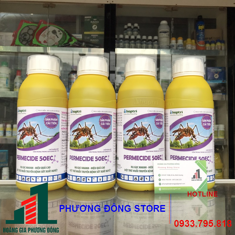 Thuốc diệt muỗi và côn trùng Permecide 50EC - Chai 1 lít