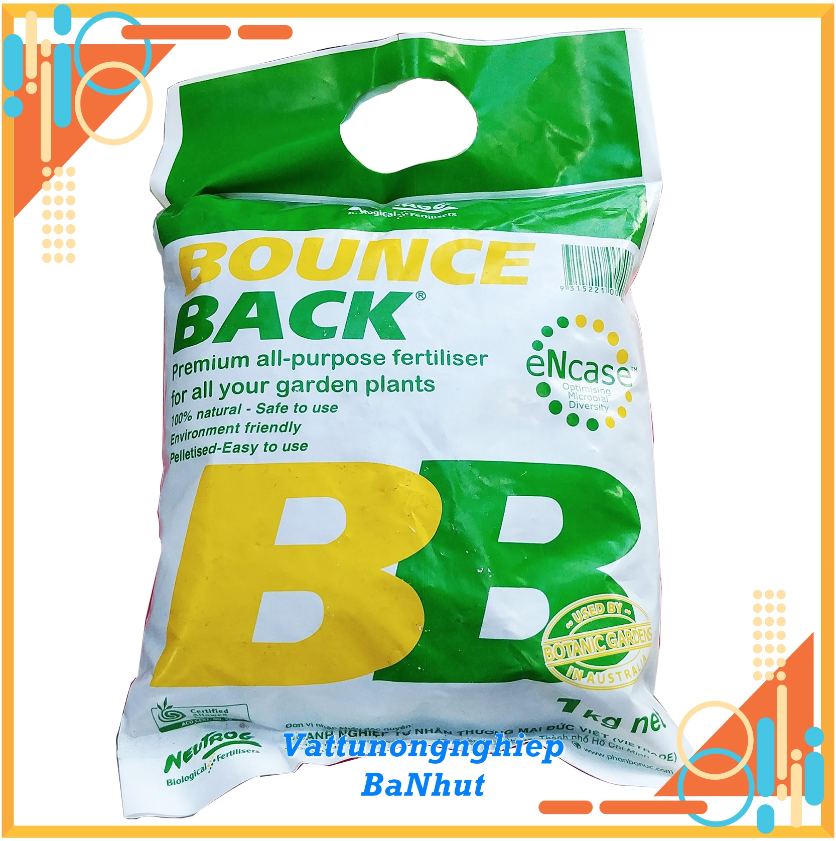 Phân Hữu Cơ Đậm Đặc Dạng Viên Bounce Back 1KG