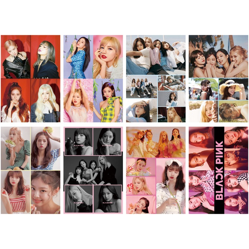 [Có sẵn, mẫu đẹp, nhiều mẫu, giá rẻ] Poster A3 Blackpink 8 tấm treo trang trí
