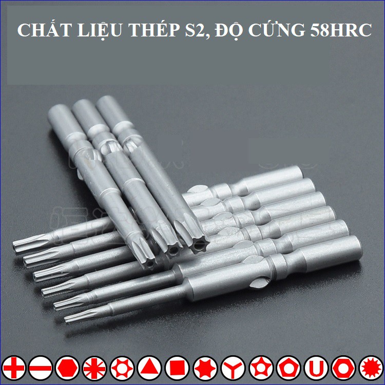 SV Mũi vít hoa thị 6 cánh 800 chuôi bướm phi 4mm