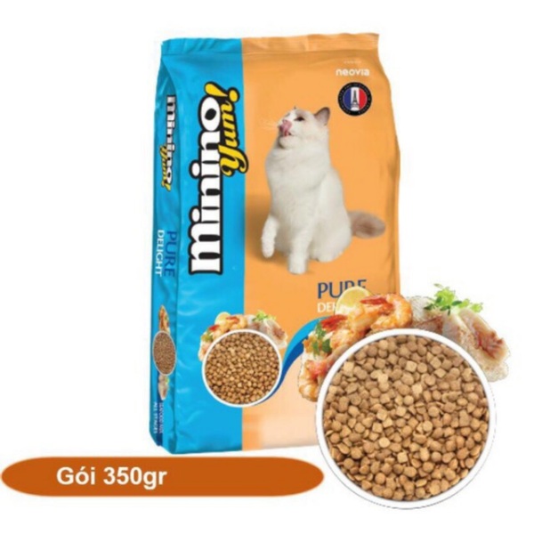 Thức ăn cho mèo mọi lứa tuổi vị hải sản Minino Yum 350g, đa dạng mẫu mã, chất lượng sản phẩm đảm bảo và cam kết hàng đúng như mô tả