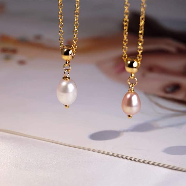 Mặt dây chuyền hạt ngọc trai 10ly giọt nước - ngọc trai trường thịnh