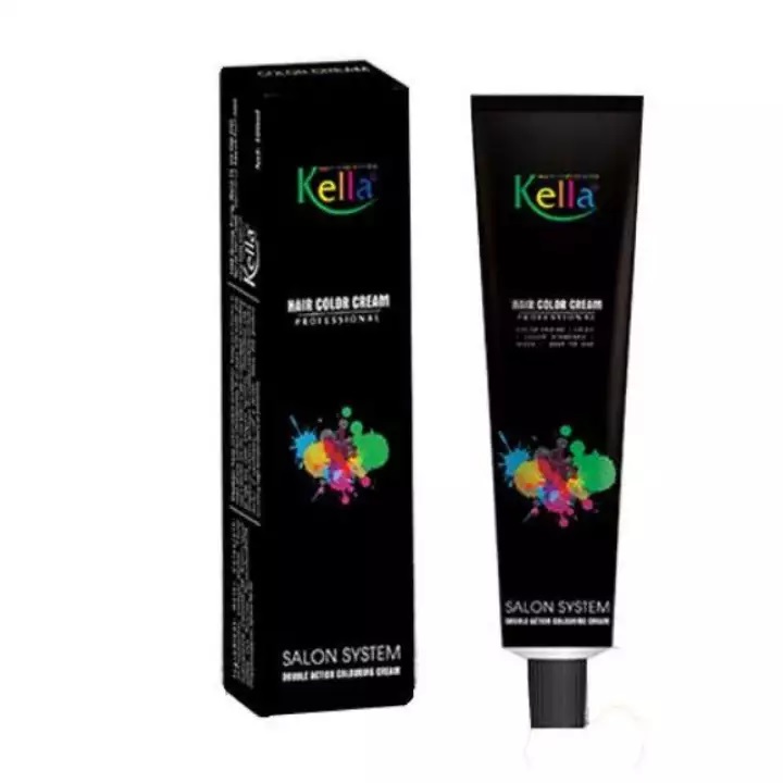 Tuýt nhuộm tóc tại nhà xanh dương đen kella tặng kèm oxi và găng tay, sản phẩm tốt, chất lượng cao, cam kết như hình, độ bền cao