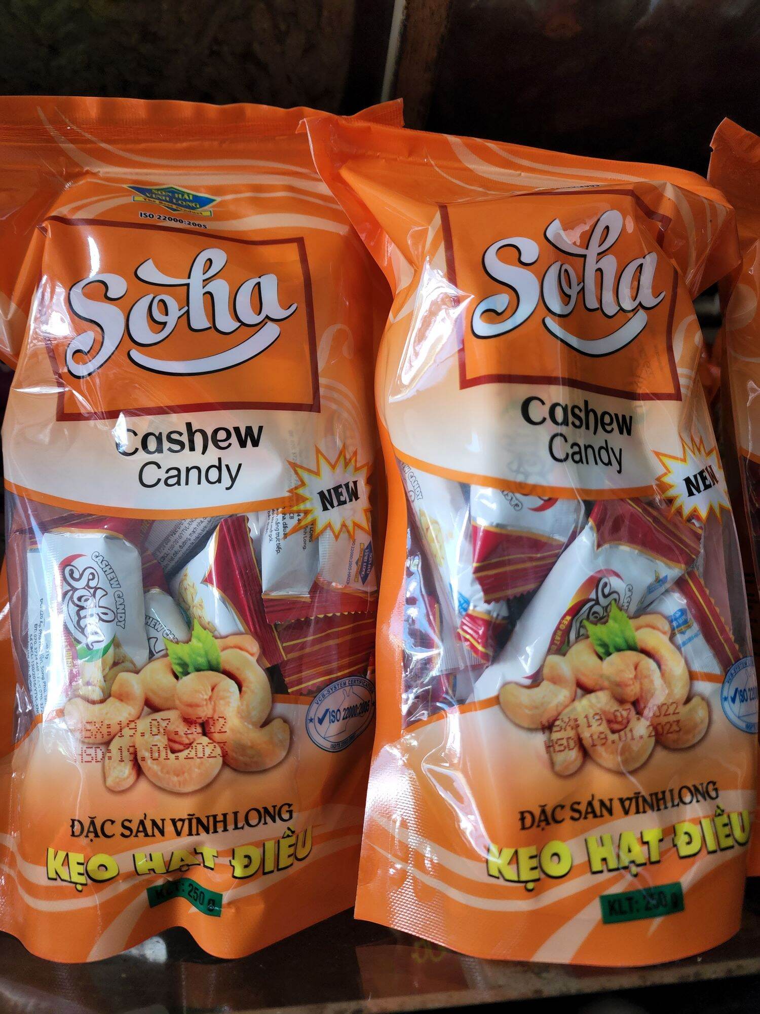 Kẹo Hạt Điều Soha Đặc Biệt Thơm Ngon 250G
